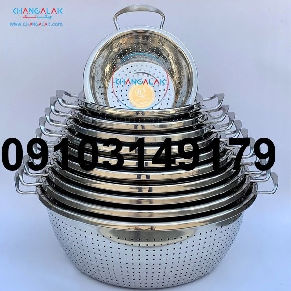 قیمت آبکش استیل دسته دار_3