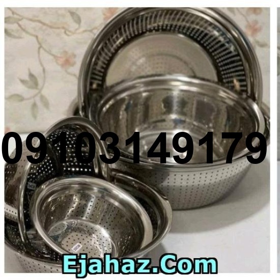آبکش شش تایی استیل 3