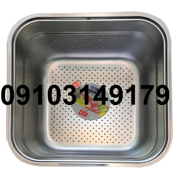 قیمت ابکش و لگن استیل مربع_7