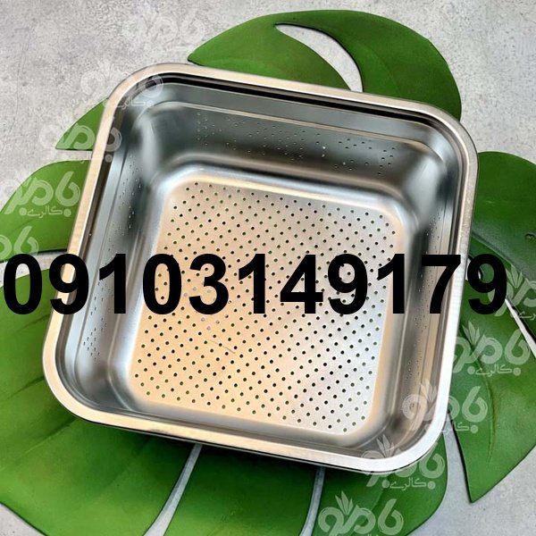 قیمت ابکش و لگن استیل مربع_8