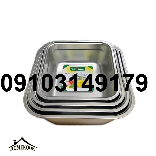 قیمت ابکش و لگن استیل مربع_9