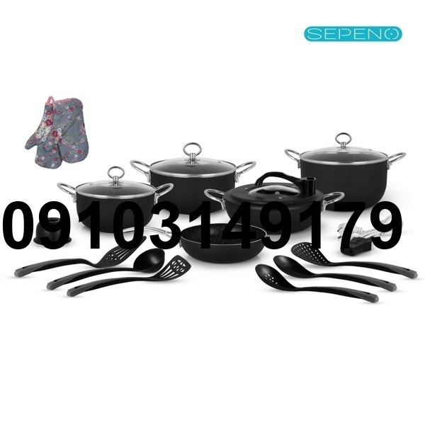 قیمت قابلمه گرانیتی ۱۸ پارچه 1