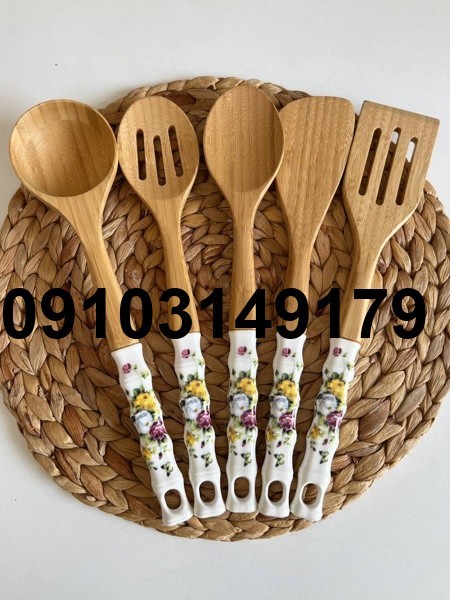 خرید ست کفگیر ملاقه چوبی_1