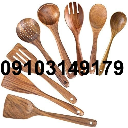 خرید ست کفگیر ملاقه چوبی_10
