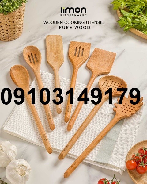 خرید ست کفگیر ملاقه چوبی_3