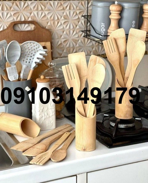 خرید ست کفگیر ملاقه چوبی_6