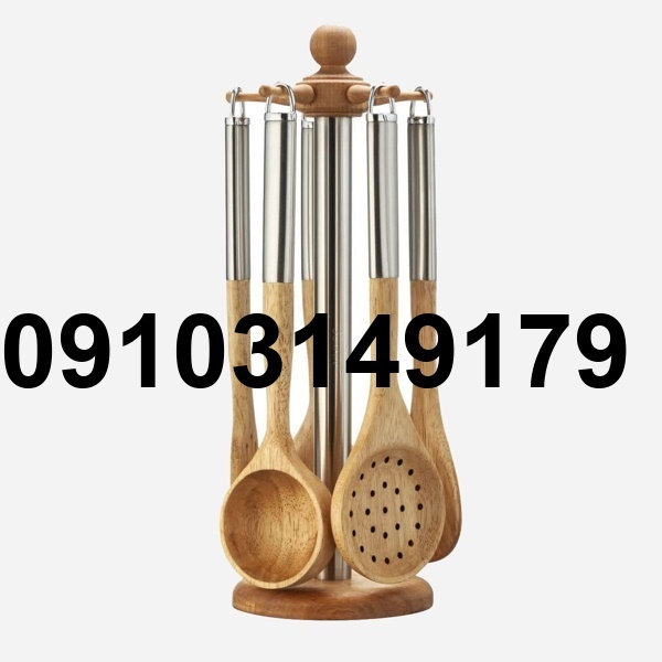 خرید ست کفگیر ملاقه چوبی_9