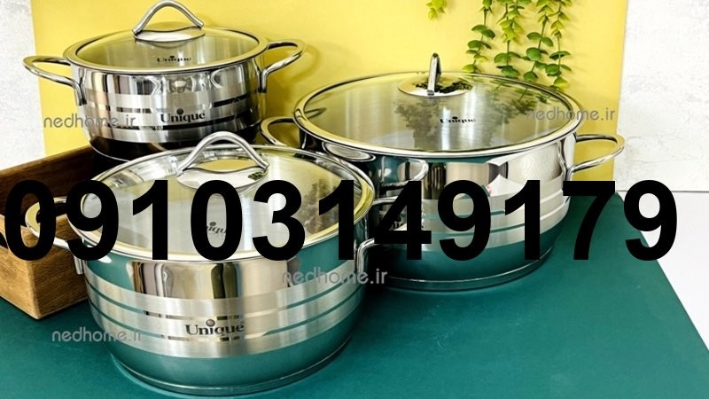 خرید سرویس قابلمه استیل یونیک_2
