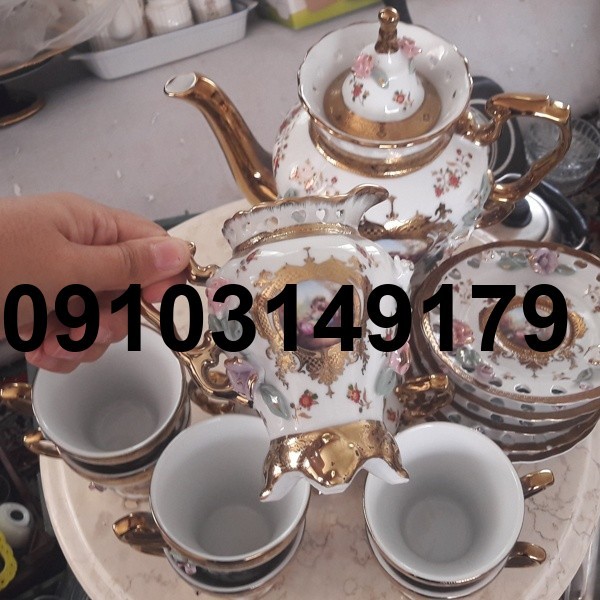 خرید سرویس چینی گل برجسته_5