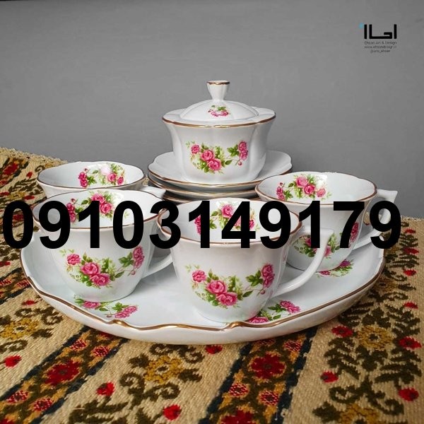 خرید سرویس چینی گل سرخی_3