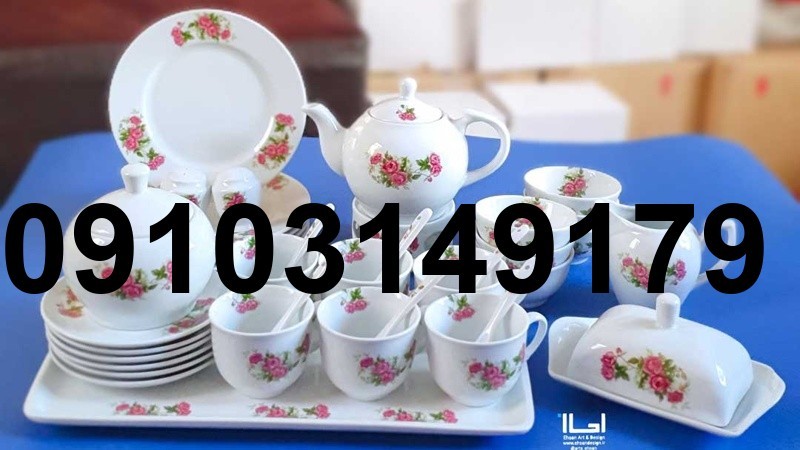خرید سرویس چینی گل سرخی_6