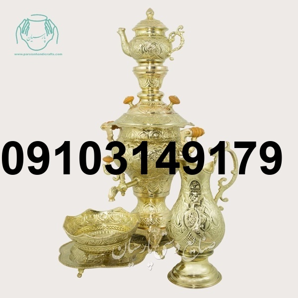 خرید سماور طلایی_10