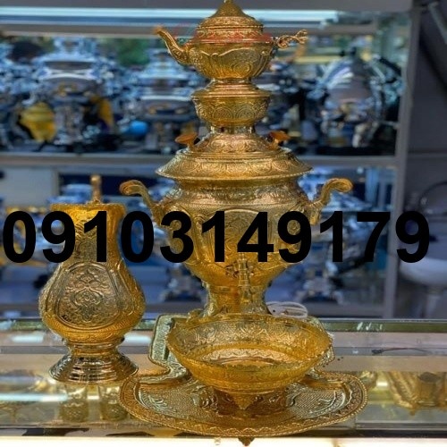 خرید سماور طلایی_3