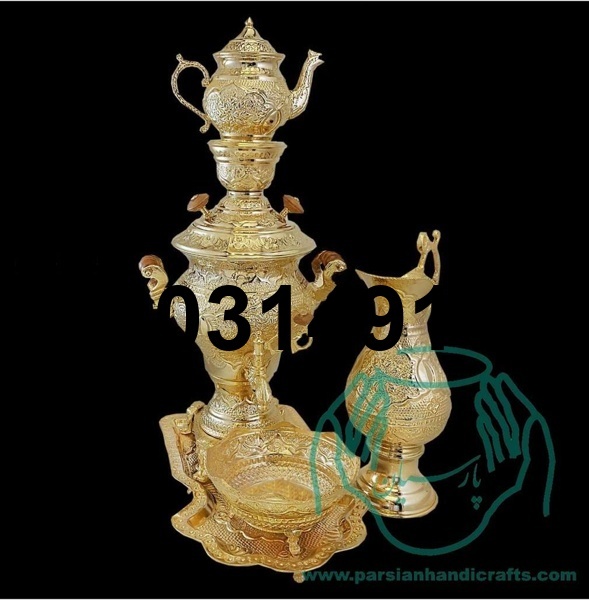 خرید سماور طلایی_5