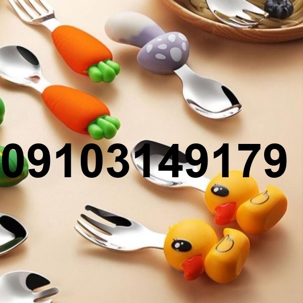 خرید قاشق و چنگال بچه گانه_2