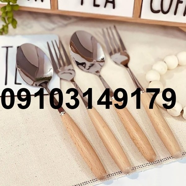 خرید قاشق چنگال دسته چوبی_3