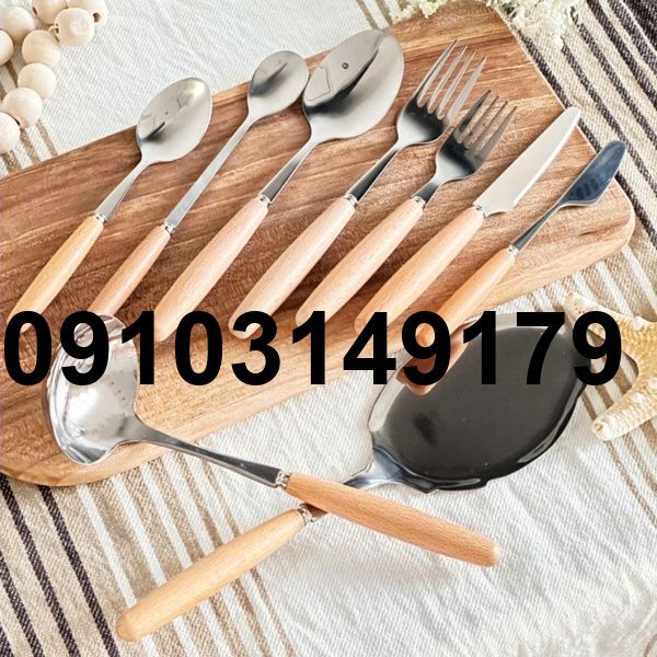خرید قاشق چنگال دسته چوبی_6