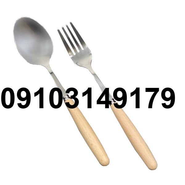 خرید قاشق چنگال دسته چوبی_7