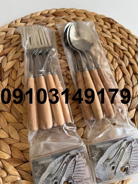 خرید قاشق چنگال دسته چوبی_8