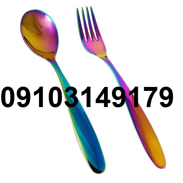 خرید قاشق چنگال هفت رنگ_2
