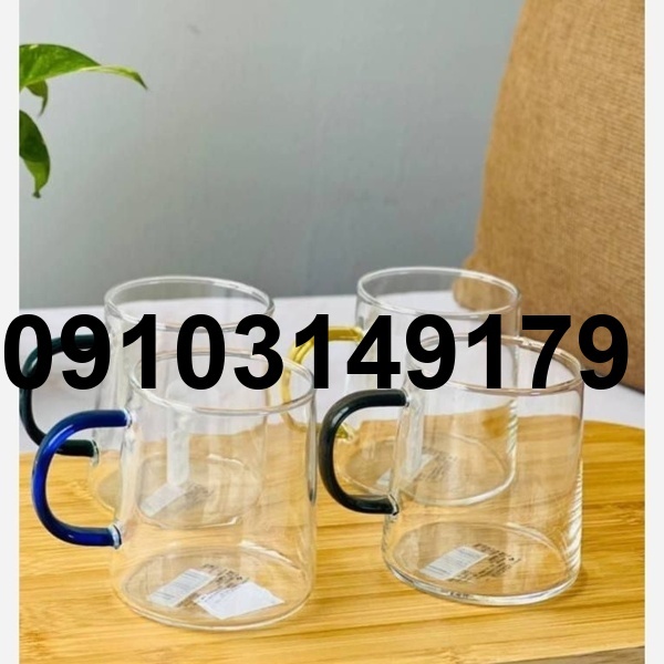 خرید لیوان پیرکس دسته رنگی_7