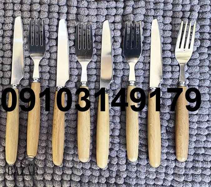خرید کارد و چنگال دسته چوبی_4