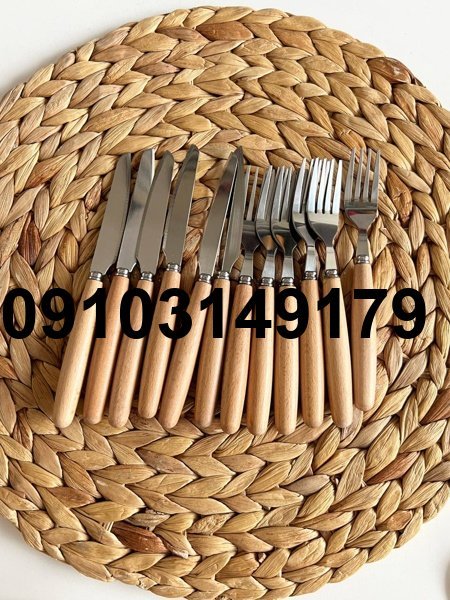 خرید کارد و چنگال دسته چوبی_5