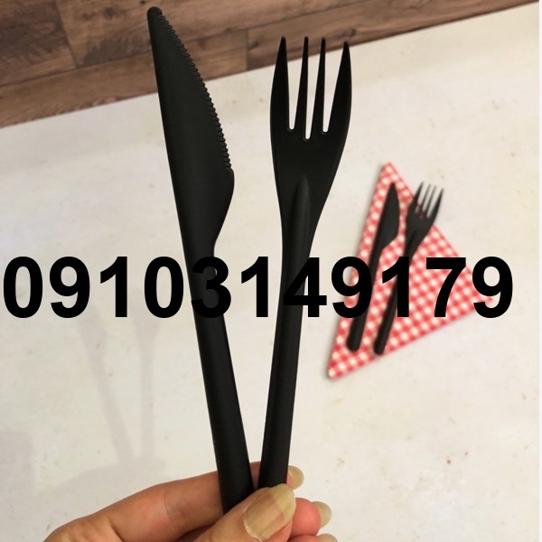 قیمت چنگال یکبار مصرف مشکی_6