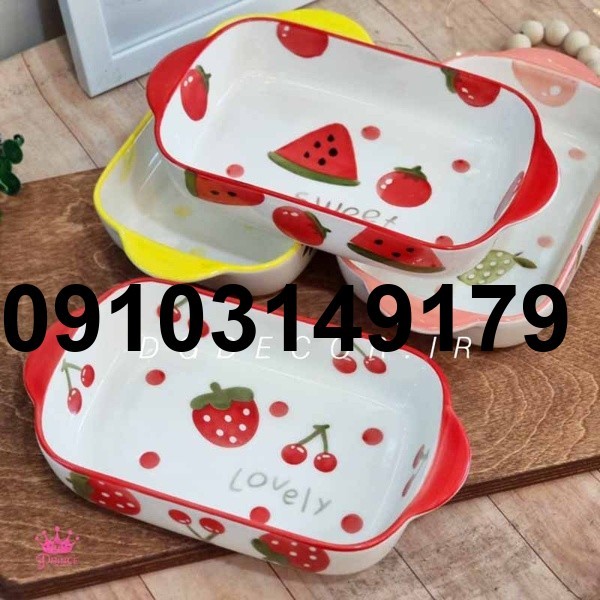 قیمت ظروف سرامیکی طرح میوه_5