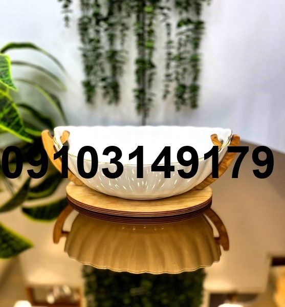قیمت ظروف سرامیکی پایه چوبی_3