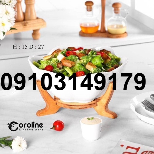 قیمت ظروف سرامیکی پایه چوبی_4