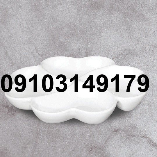 قیمت ظروف پذیرایی سرامیکی سفید_4